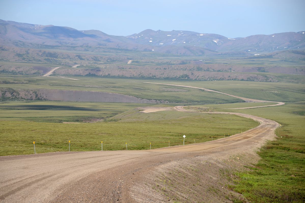 18B The Dempster Highway Snakes Through The Richardson Mountains Just Before The Yukon Northwest Territories Border On Day Tour From Inuvik To Arctic Circle